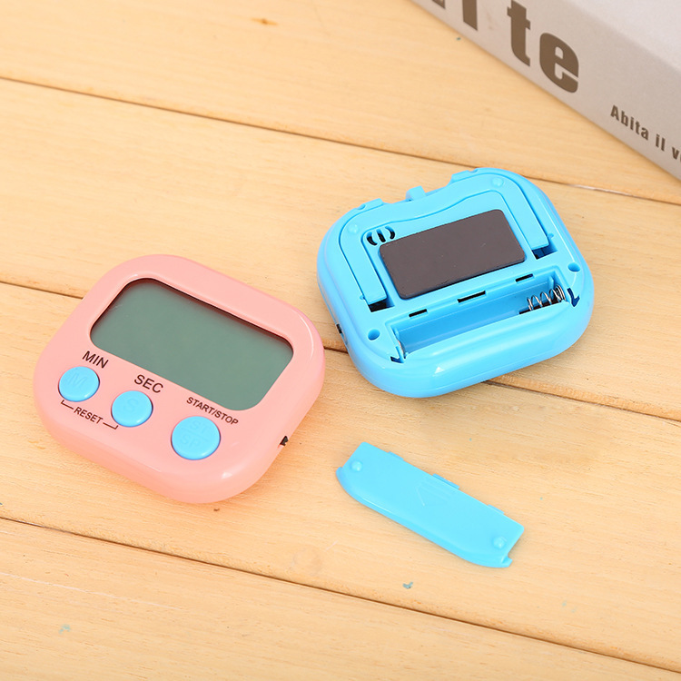 Kitchen Electronic Timer Manufacturer Wholesale Cross-Border Premium Student Countdown Alarm Clock English Version Digital Timer