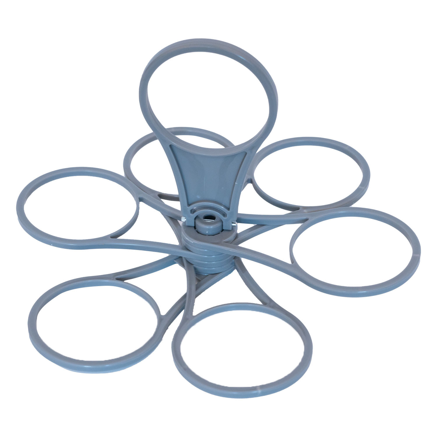 Amazon New Arrival Party Portable Folding Cup Holder Rotating Six-Cup Coffee Cup Holder KTV Portable Cocktail Wine Rack