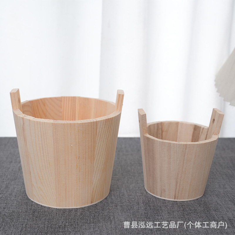 Бинауральная деревянная бочка детская деревянная пляжная бочка Сахлет сосновая бочка для специй круглая массивная деревянная бочка для хранения