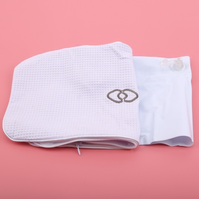 Cross-Border Bathroom Suction Cup Pillow Waffle Bath Pillow Spa Pillow with Built-In Pvc Inflatable Bag