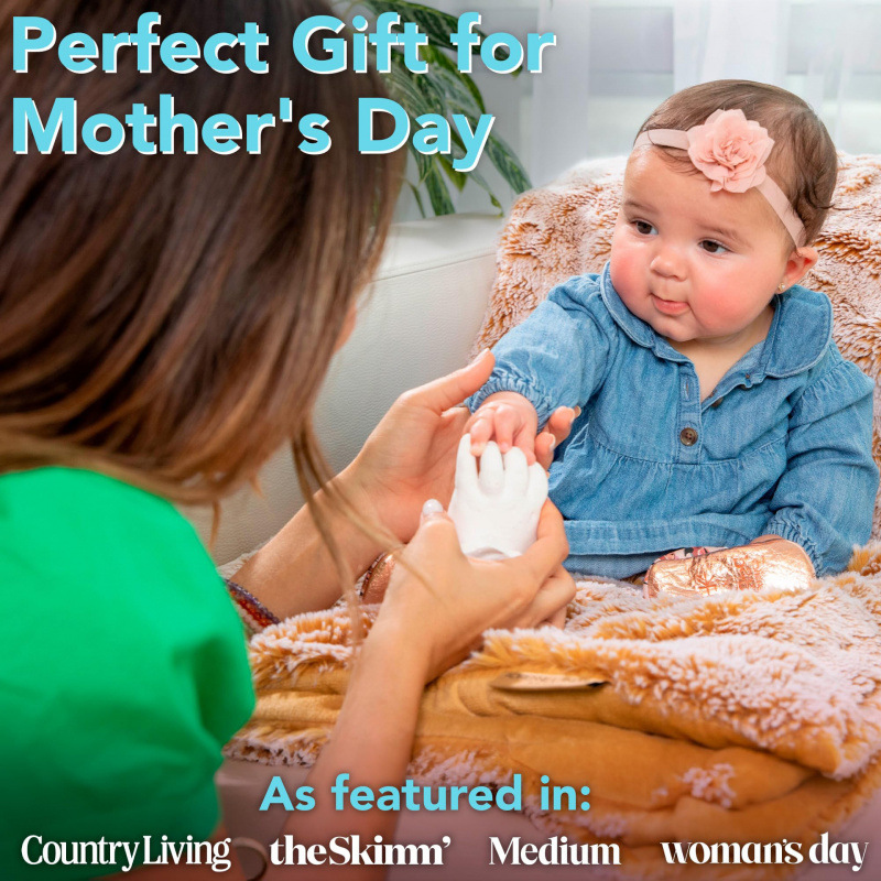 Cross-Border New Baby Footprint and Handmade Casting Kit Baby Shower Newborn Milestone Souvenir Set