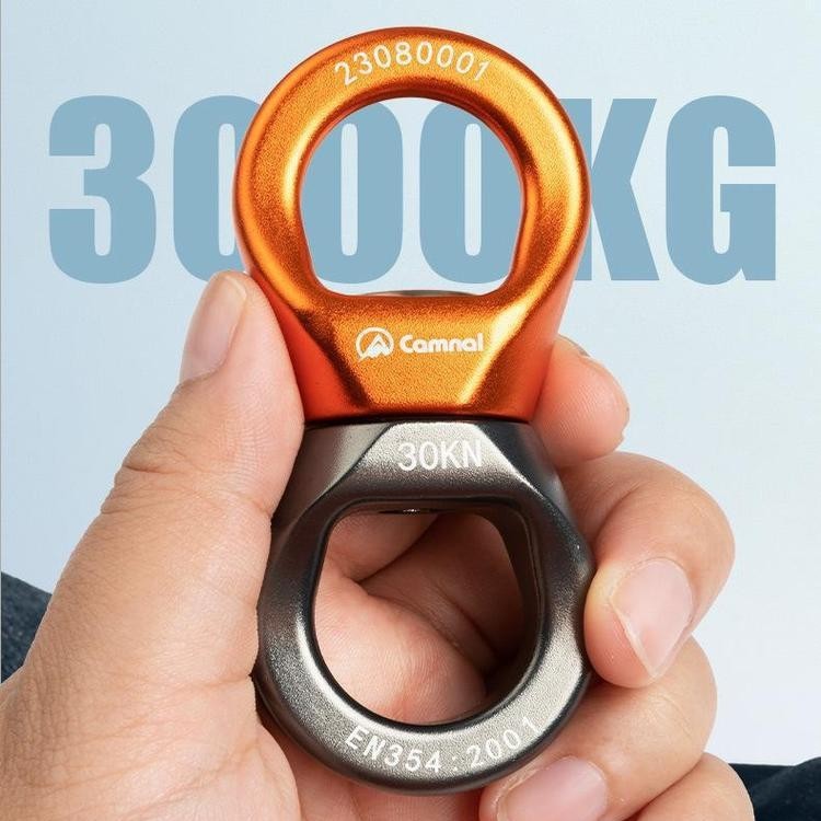 Anti-Knot Pulley Mountaineering and Rock Climbing Equipment Outdoor Universal Wheel Fixed Connector Rotating Universal Joint High-Altitude Runner