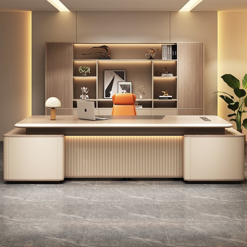 Офисный стол президента, стол для босса, комбинация стола и стула для супервайзера, современный офисный стол, легкая роскошь, мебель для менеджера, простой