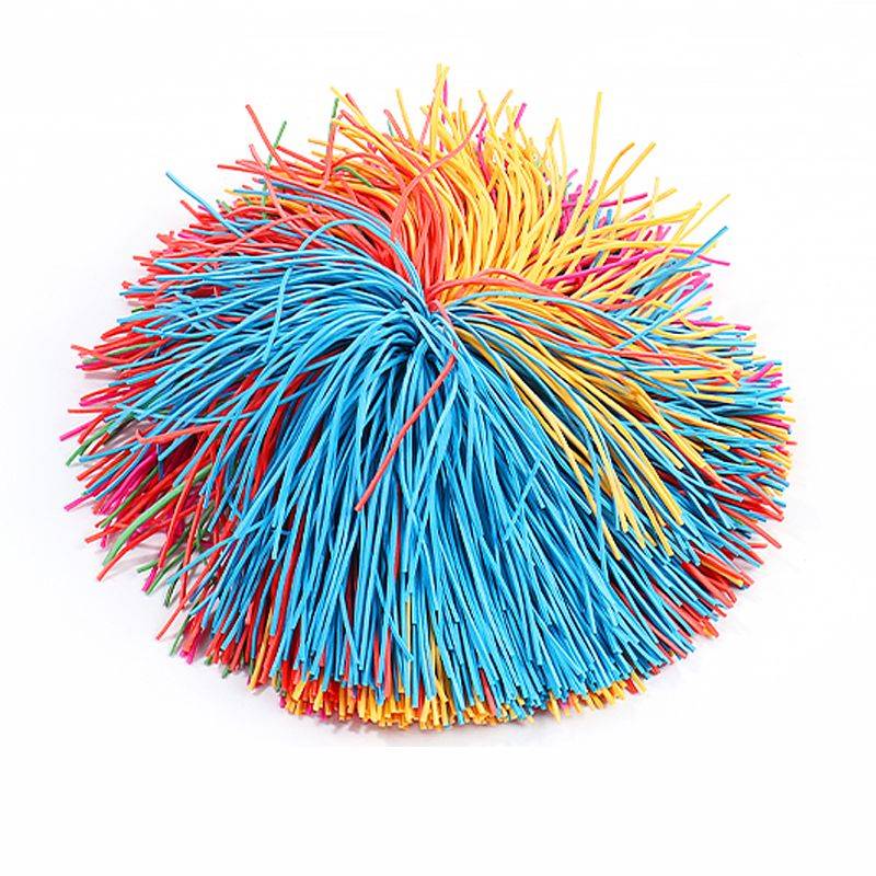 Rubber ball rubber band ball color rubber band shuttlecock ball primary school students sandbag fitness shuttlecock ball silk ball fur ball