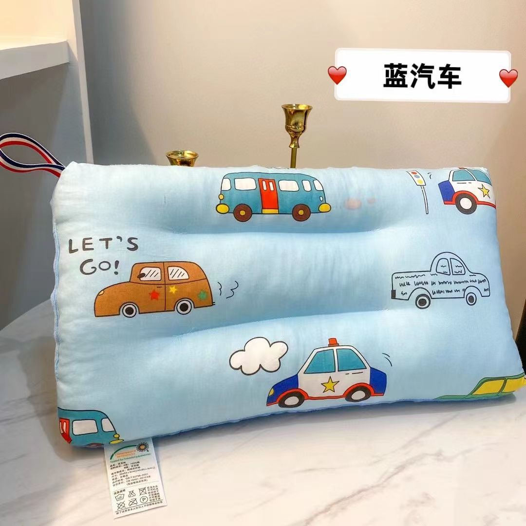 Children's Cotton Pea Pillow Good Cotton Pea Velvet Baby Cartoon Pillow Core Kindergarten Nap Children's Pillow Manufacturers