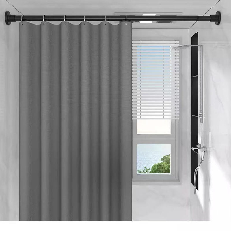 No-Drill Telescopic Curtain Rod, Clothes Drying Rod, Wardrobe Hanging Rod, Bathroom Door Curtain Rod, Shower Curtain Rod, Bedroom Support Rod