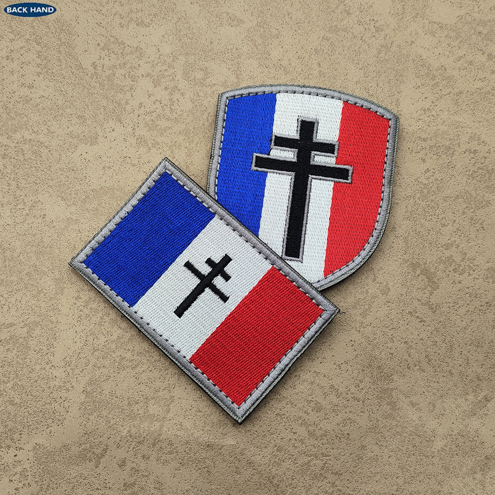 Медаль Iron Cross Haike, французский значок, нашивка на рюкзак с липучкой, тканевая повязка