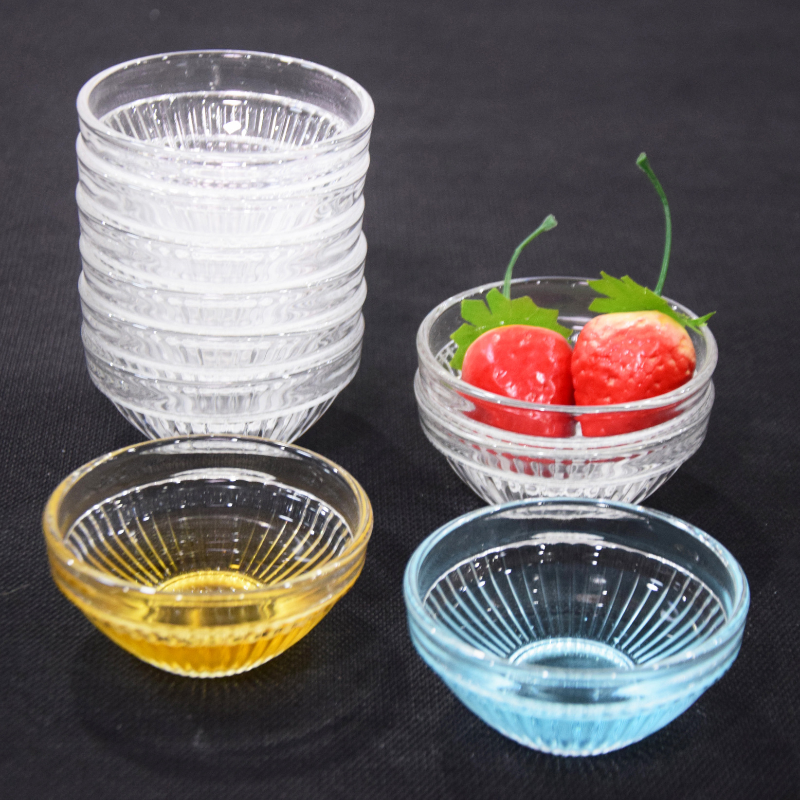 Wholesale Bowl, Beauty Salon Essential Oil Bowl, Transparent Glass Wax Small Bowl, Kitchen Condiment Dish, Soy Sauce Dish, Vinegar Dish