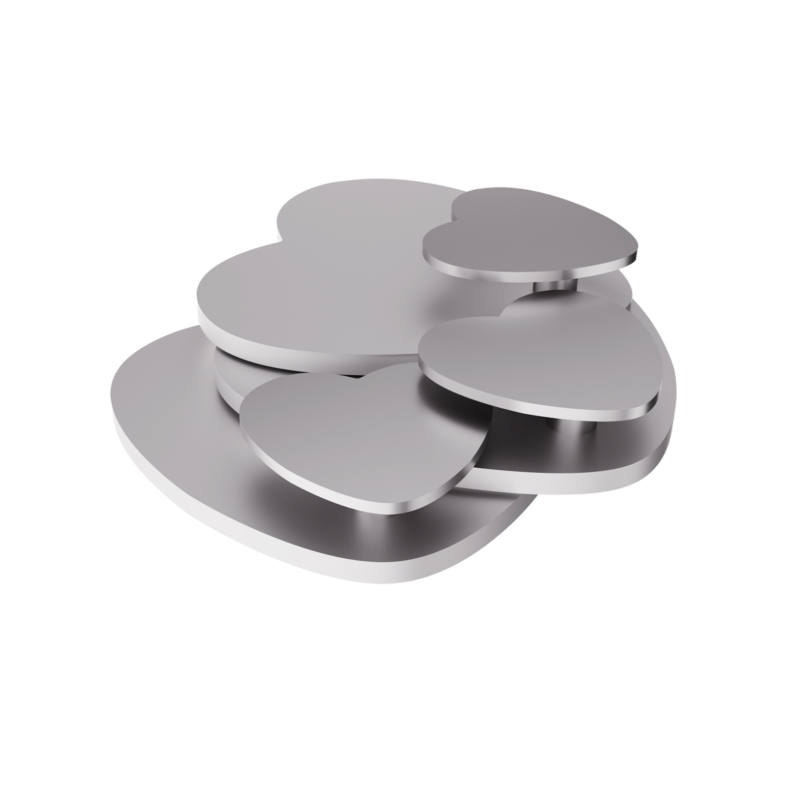 Прямые продажи от фабрики Нержавеющая сталь Сердце Подвеска Шлифованный титановый крючок Без сверления Сильный клей Ванная стенка наклейка