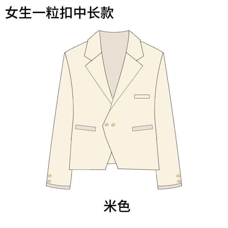 Original JK Uniform Suit Jacket Japanese College Class Suit Long One Button Long Sleeve Suit Spring and Autumn Joker