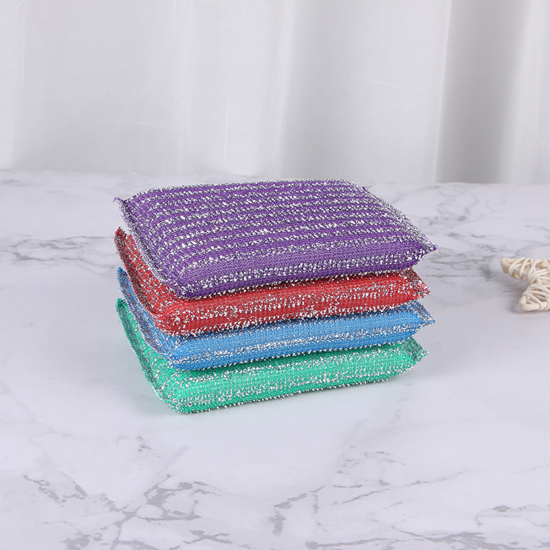 Washing King small jacquard fabric dishwashing sponge kitchen cleaning dishwashing cloth sponge block washing King wholesale