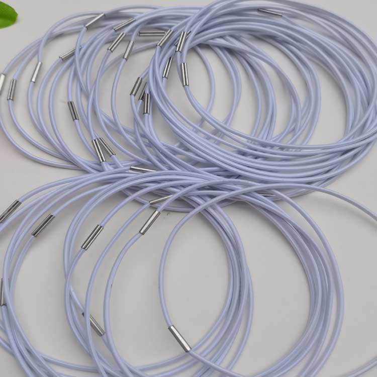 2MM imported white 30CM rubber band headband, rope headband environmental protection headband manufacturer headband manufacturer children's hair band