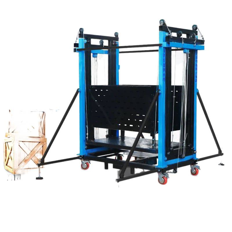 New Electric Scaffolding Mobile Lift Multi-Functional Foldableing Remote Control Lift Platform Decoration Hoist 2024