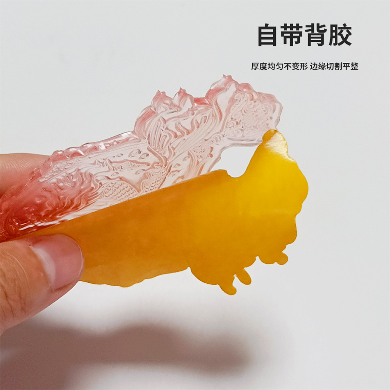 Handmade Stamp with Transparent Crystal Rubber Stamp Face, Wooden Handmade Stamp, Rubber Stamp Material, Personalized Patterns