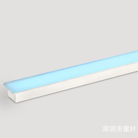 LED floor tile lamp arc lamp outdoor waterproof strip line embedded buried Round Square Park buried lamp
