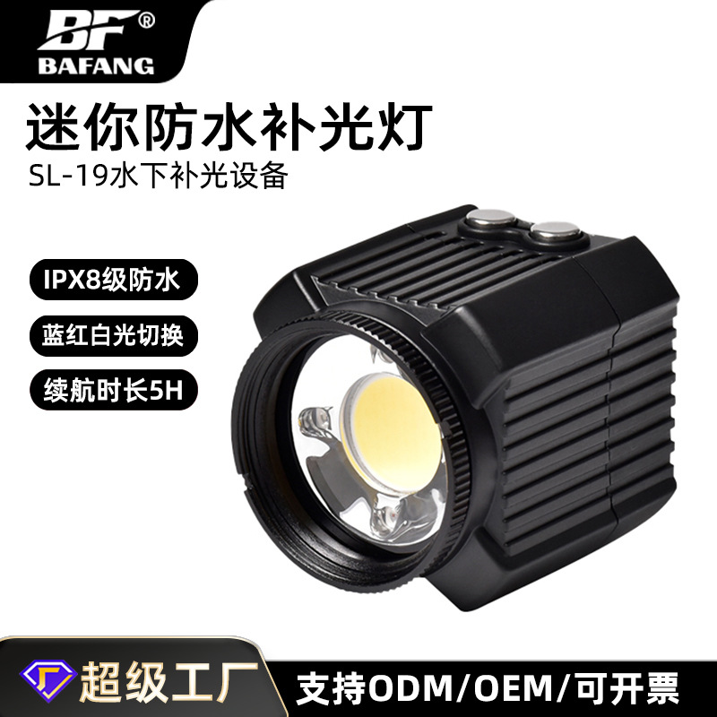 2000 люменов амфибийный свет, подводный светодиодный заполняющий свет, перезаряжаемое освещение для ночного дайвинга, водонепроницаемый свет для фотографии