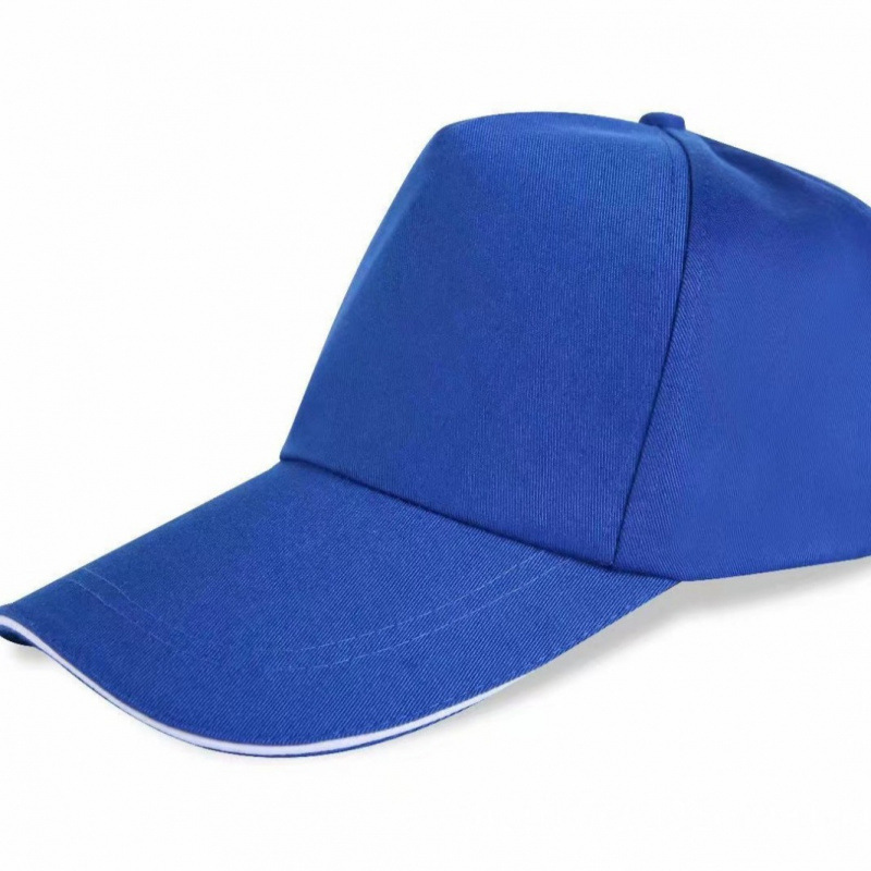 Advertising Cultural Shirts with Custom Printed Logos, High-Quality Cross-Border Cotton Hats, Plain Baseball Caps, Factory Batch