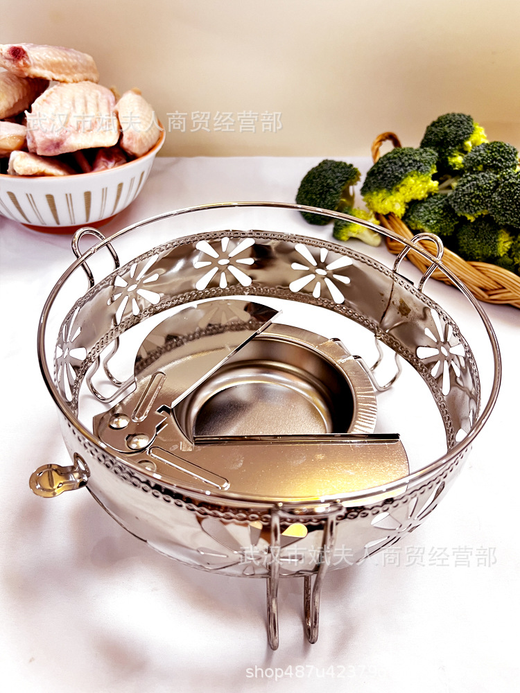Alcohol Pot Dry Pot Pot Thickened Alcohol Stove Small Hot Pot Takeaway Small Dry Pot Restaurant Household Solid Picnic Set