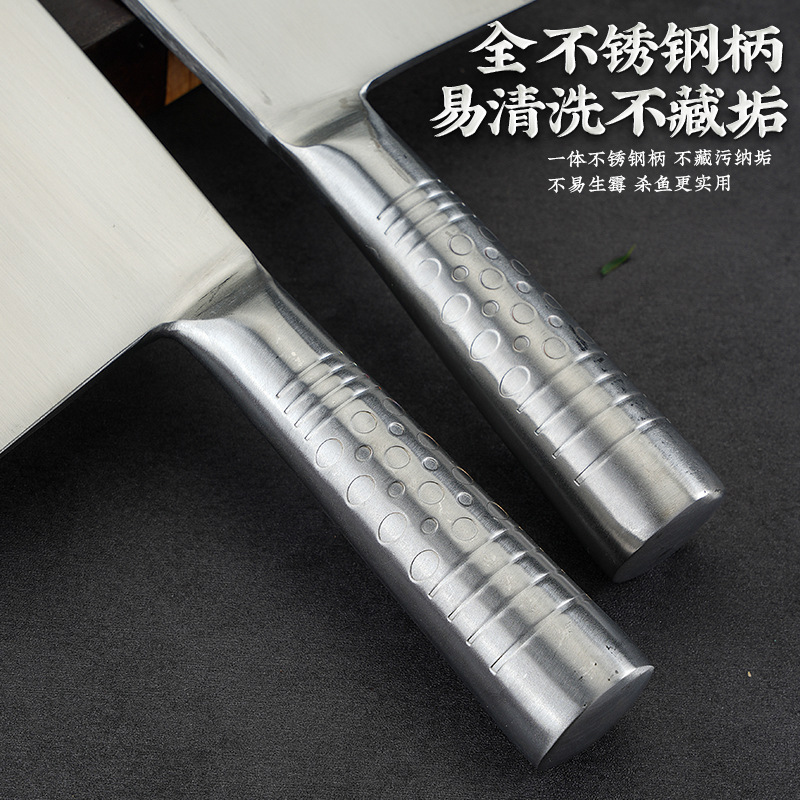Forged Thickened All-Steel Fish-Killing Knife, Large Heavy-Duty Bone-Chopping Knife for Market Use, Suitable for Cutting Chicken, Duck, and Fish
