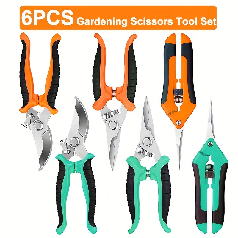 Набор из 6 предметов для живой изгороди и садовых ножниц, сад и уход