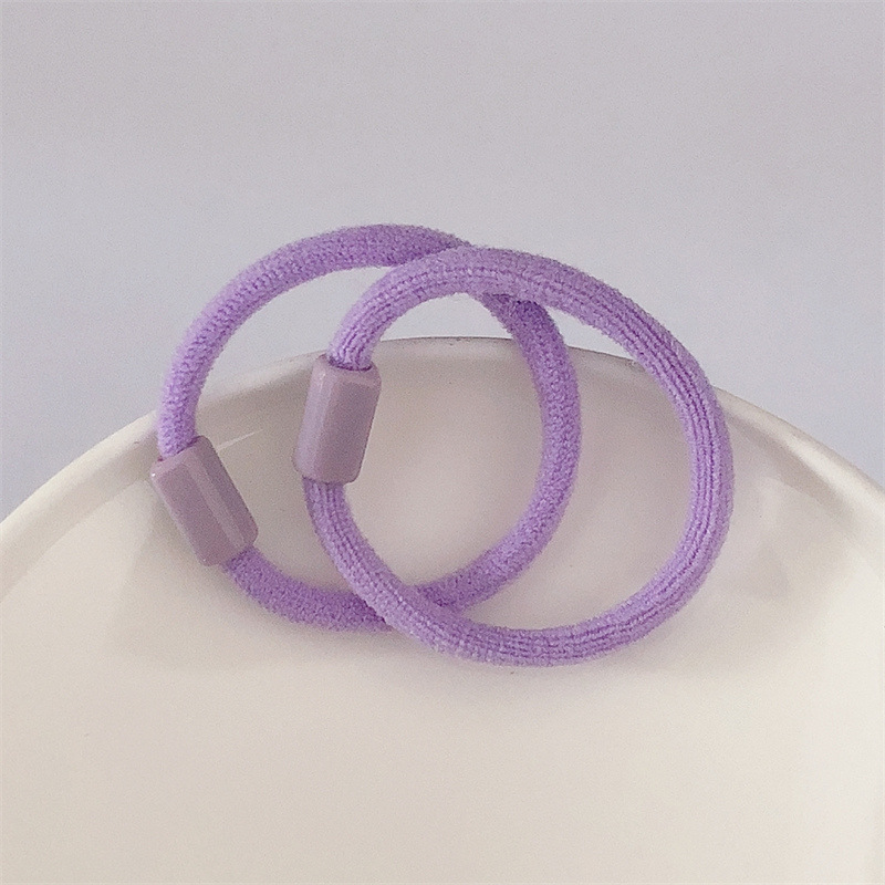 0.3 * 3.3cm suede children's small rubber band bulk cute simple hair band baby head rope can be DIY accessories