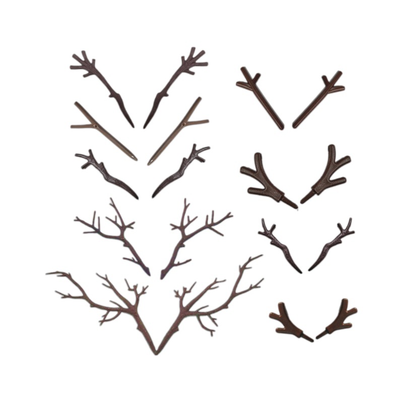 Разнообразные модели пластиковых рогов, веток, поделок снеговиков, аксессуары DIY, подвески, симулированные ветки