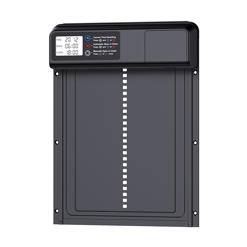 Cross-Border New Product Automatic Chicken Coop Door Automatic Timed Chicken Door Ip45 Waterproof Aluminum Alloy Pet Door