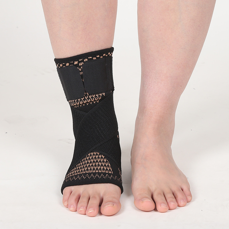 Cross-border wholesale strap copper fiber ankle protection sports pressure anti-sprain fixed foot wrist joint protector ankle protection