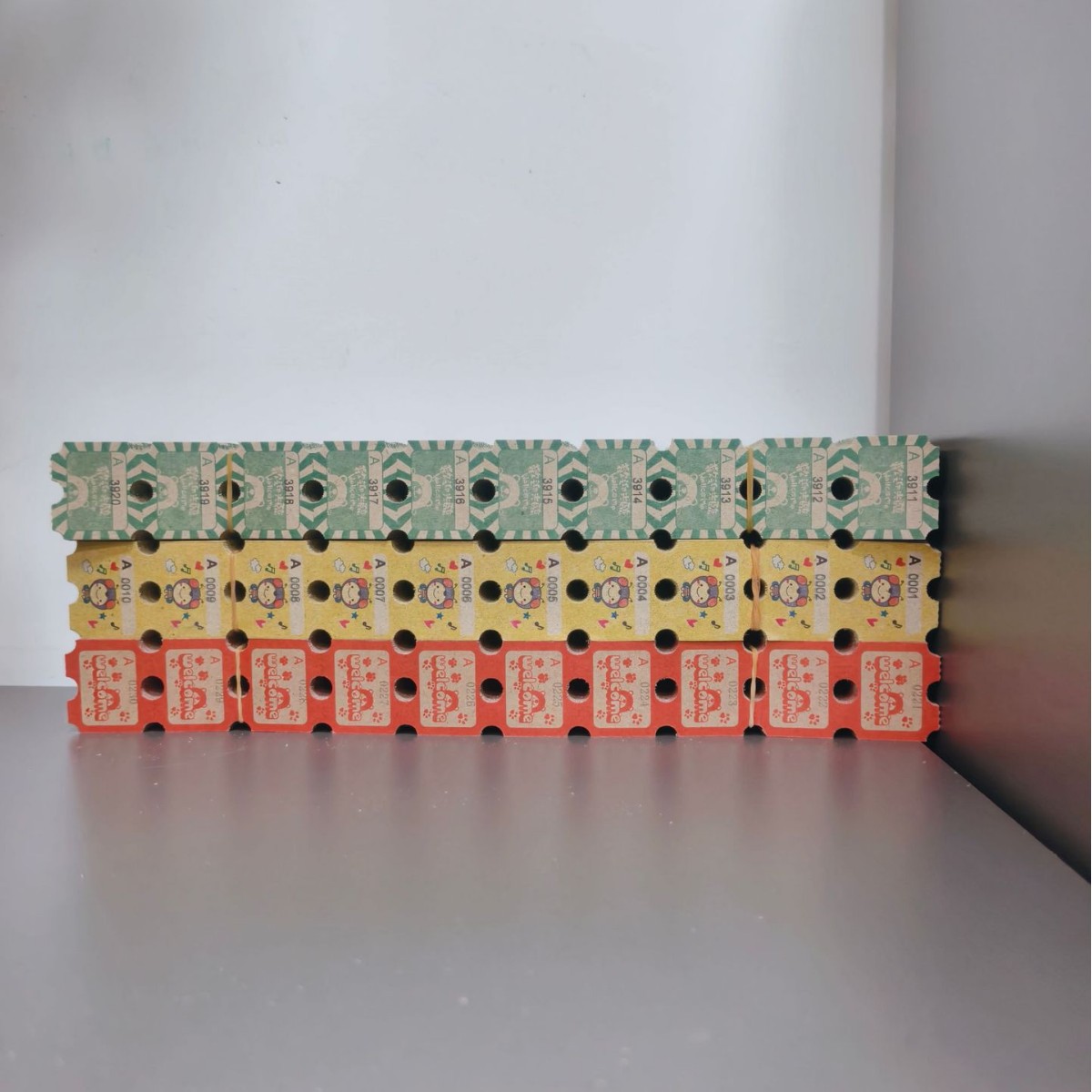 Amusement Park Cardboard Redemption Tickets, Arcade City, Double-Sided Gray Paper Printing Game Console, Double-Sided Lottery Paper, Ready-Made Factory