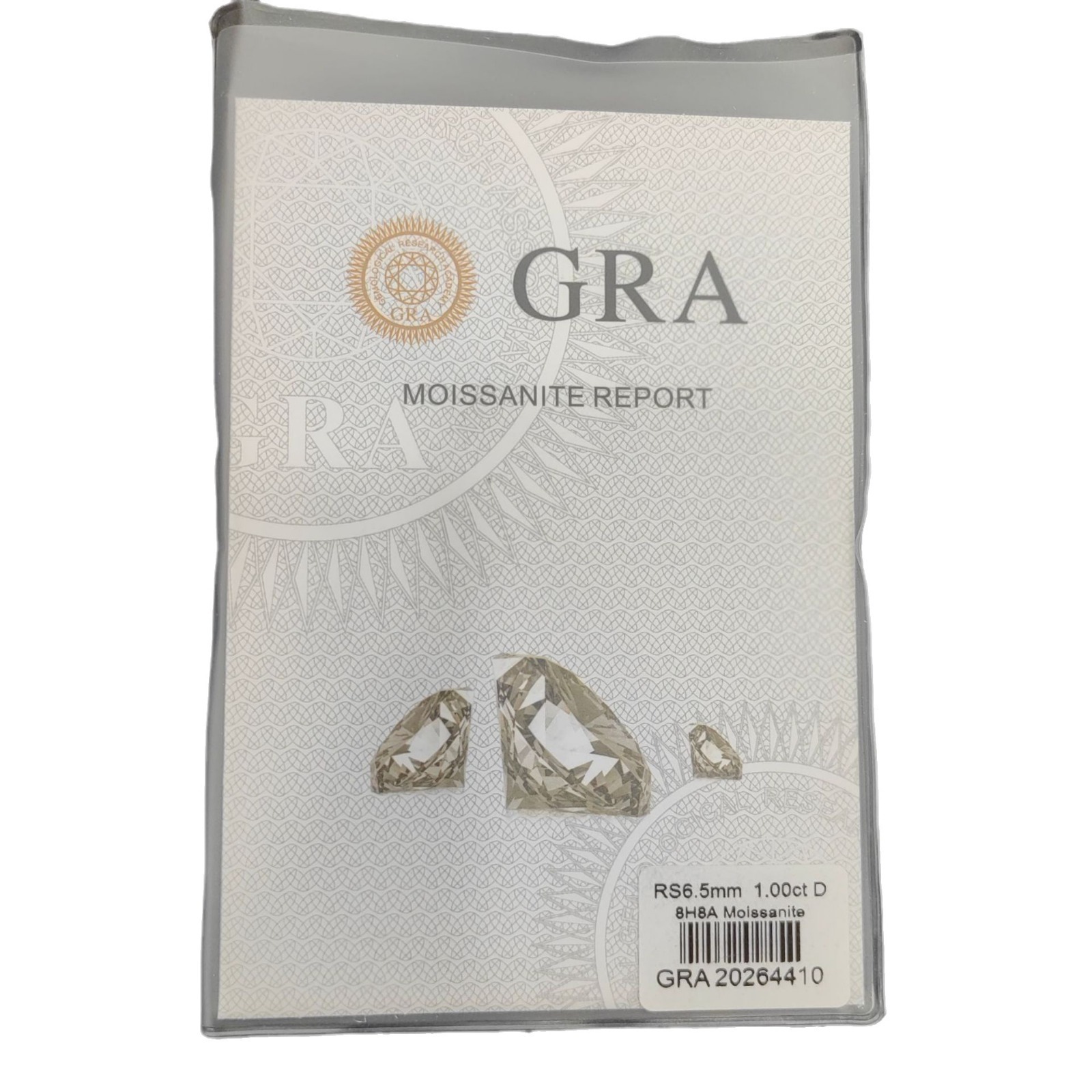 Mosan Certificate Small Mini Certificate Three-Piece Black Card Glue Set One Card One Code GRA Glue Card Certificate Direct Wholesale