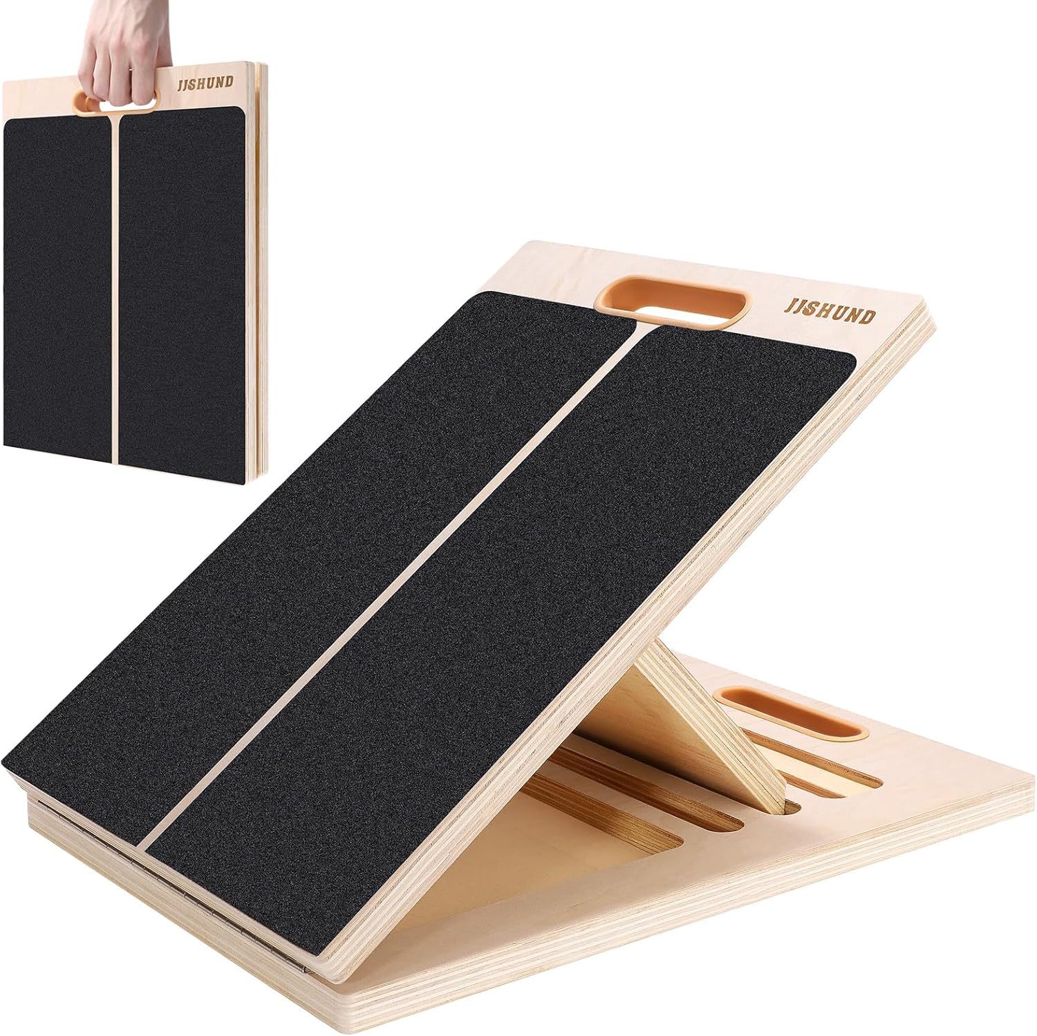 Wooden Stretching Board, Household Portable Fitness Balance Board, Achilles Tendon Board, Calf Stretcher, Adjustable Inclined Pedal