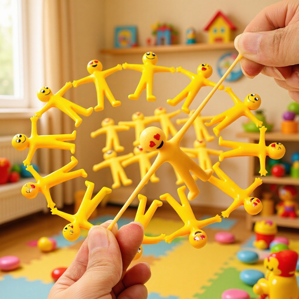 Фигурка ТПР Миньонов, креативная улыбающаяся эмодзи, растягиваемая желтая игрушка для снятия стресса, складная мягкая резиновая кукла