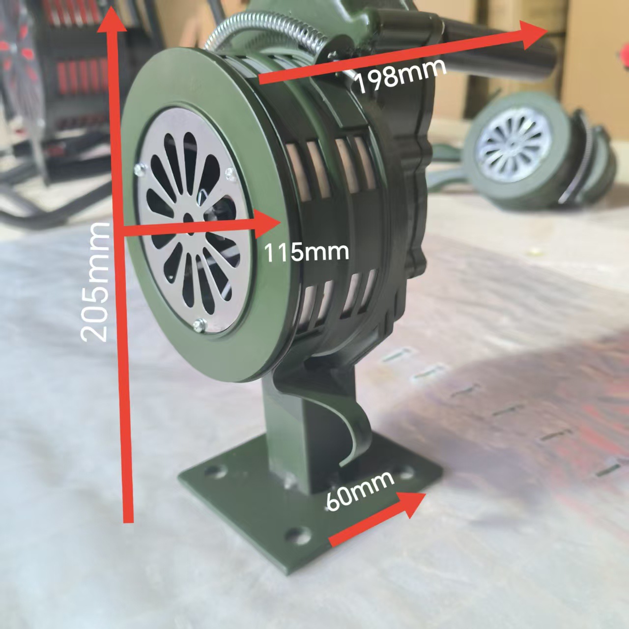 Changtai Hand-Cranked Alarm, Aluminum Alloy Material, Handheld Fire Alarm Lk-100A Hand-Cranked Alarm