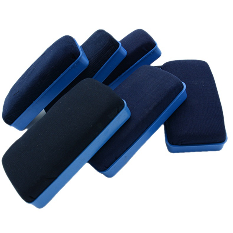 Factory Supply Office Teaching Pen Accessories Blackboard Eraser Magnetic Whiteboard Eraser Blue Shell Dark Cloth Bulk Blackboard Eraser