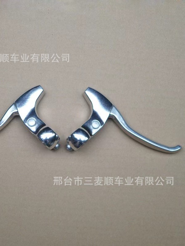 T aluminum alloy bicycle brake handle brake old-fashioned handle handle handle retro silver brake handle folding bike mountain bike