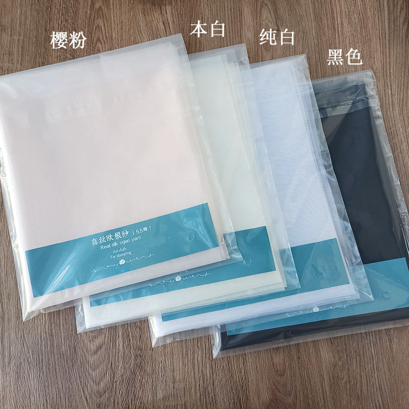 Flower Fabric Silk Organza/Silk Gauze White Multi-Color Fabric Hot Flower Silk Flower Material/Already Starched