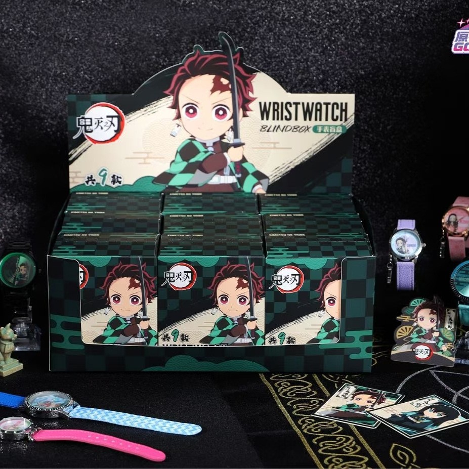 Official Qingyifang Demon Slayer: Kimetsu No Yaiba First Edition Blind Box Watch Series Watch Blind Box Anime Peripheral Wristwatch Gift