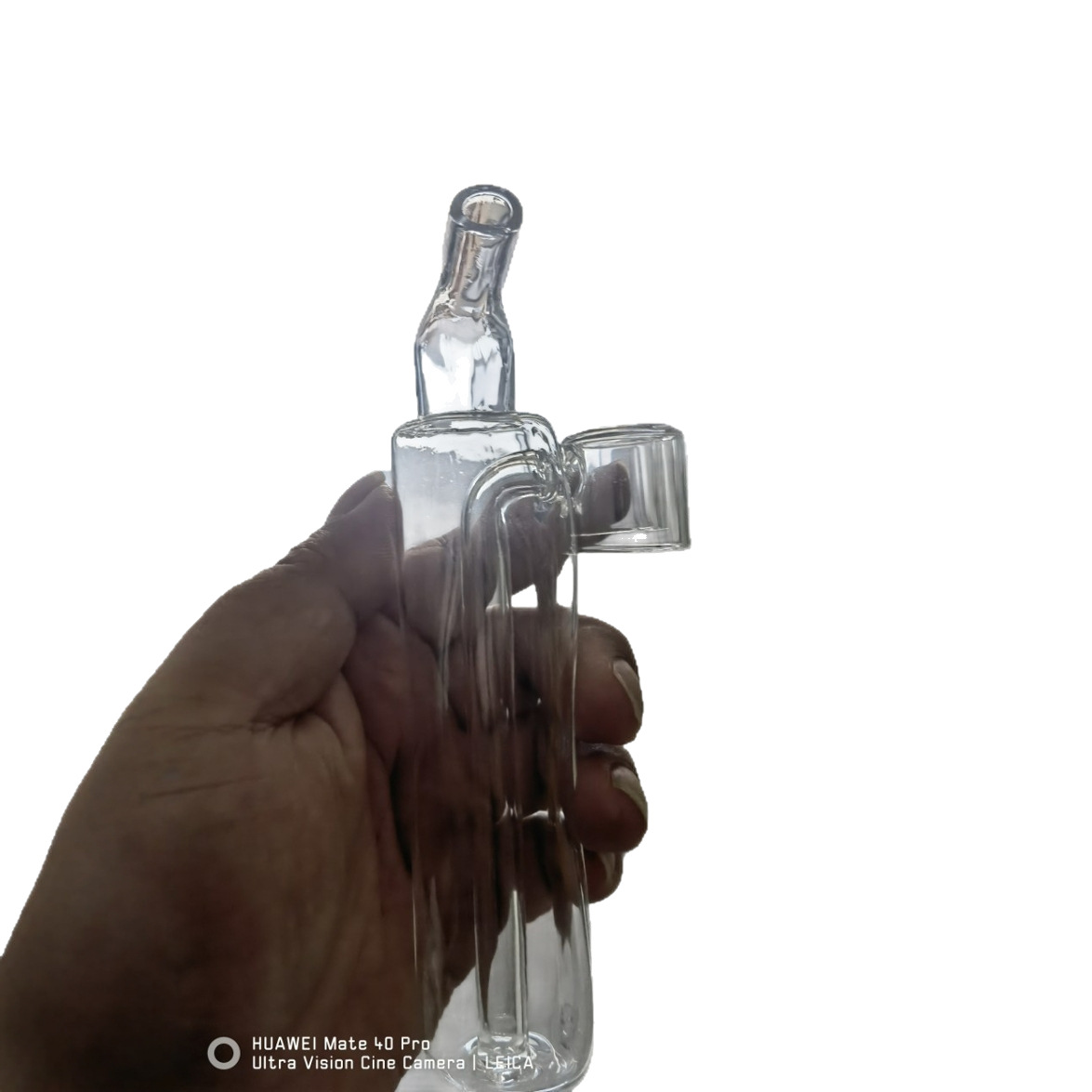 Electronic Cigarette Through-Water Glass/