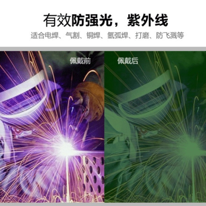 Welding Glasses, Special Eye Protection Goggles for Welders, Dust-Proof, Anti-Flat Light, Uv Welding Protective Glasses