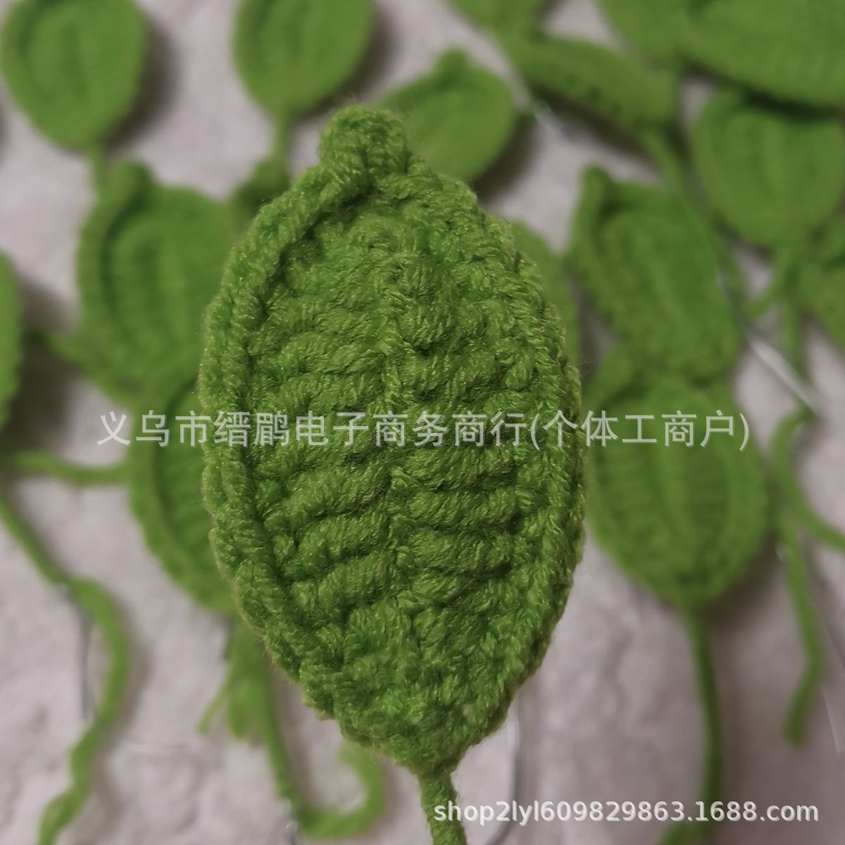 Flowers, Leaves, Crocheted Artificial Wool Flowers, Tang Dynasty Bouquets, Semi-finished Accessories, Leaf Flowers, Handmade DIY