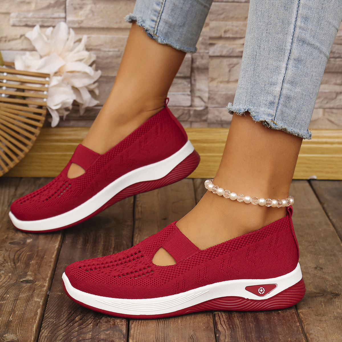 Women's Shoes Autum 2025 Breathable and Comfortable Shoes Cross-Border Middle-Aged and Elderly Mothers' Shoes Soft Sole Casual Mesh Shoes for Women
