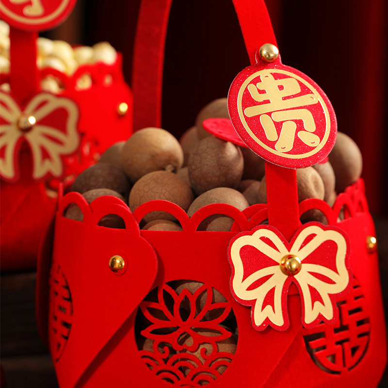 Early Birth of a Precious Child, Dried Fruit Ornaments, Engagement Room, Bed Press, Satchel Basket, Wedding Decoration Ceremony, Wedding Ceremony Supplies