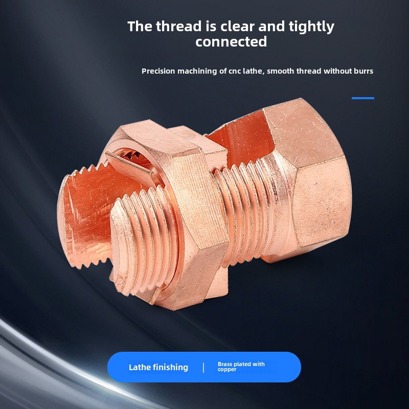 Tj Copper Bolt Wire Clamp Open Groove Bolt Wire Clamp Bifurcated Bolt Connector Grounding Cable Clamp Export Type Wire Clamp