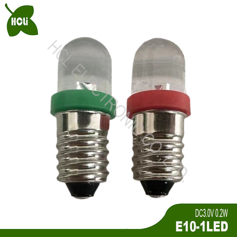 Highlight DC3V 4.5V 6.3V 12v 24v E10 LED bulb car instrument light game machine colored lights