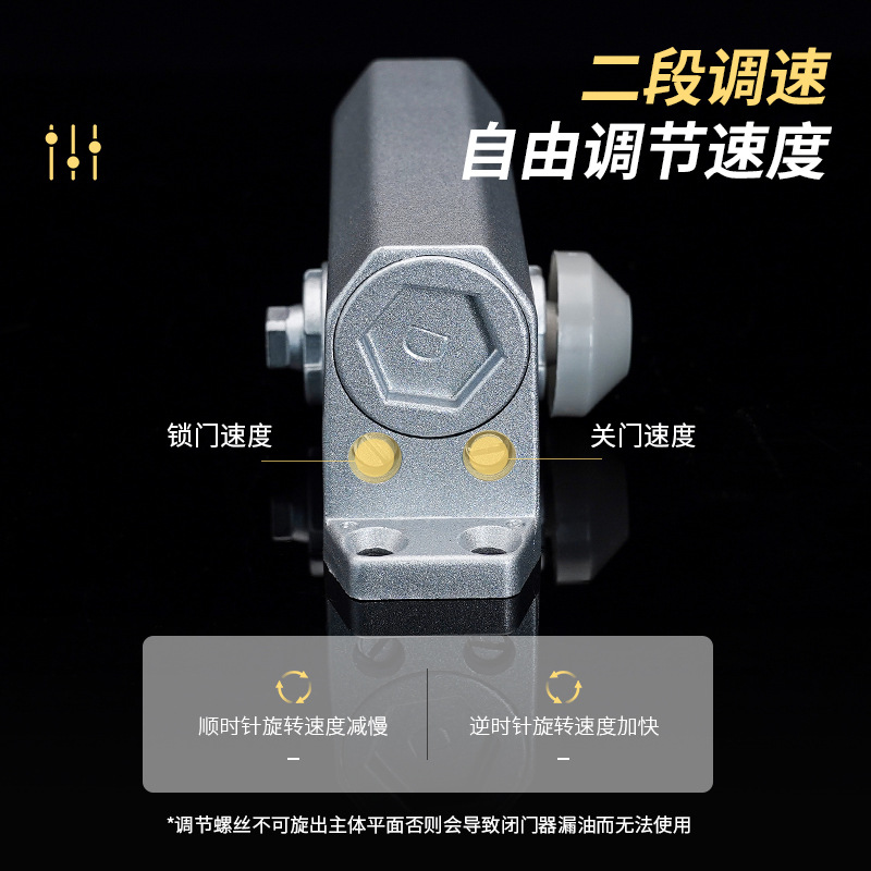 Kaibolli Hydraulic Automatic Fire Door Closer Large, Medium and Small Square Machine Fire Door Buffer Positioning Door Closer