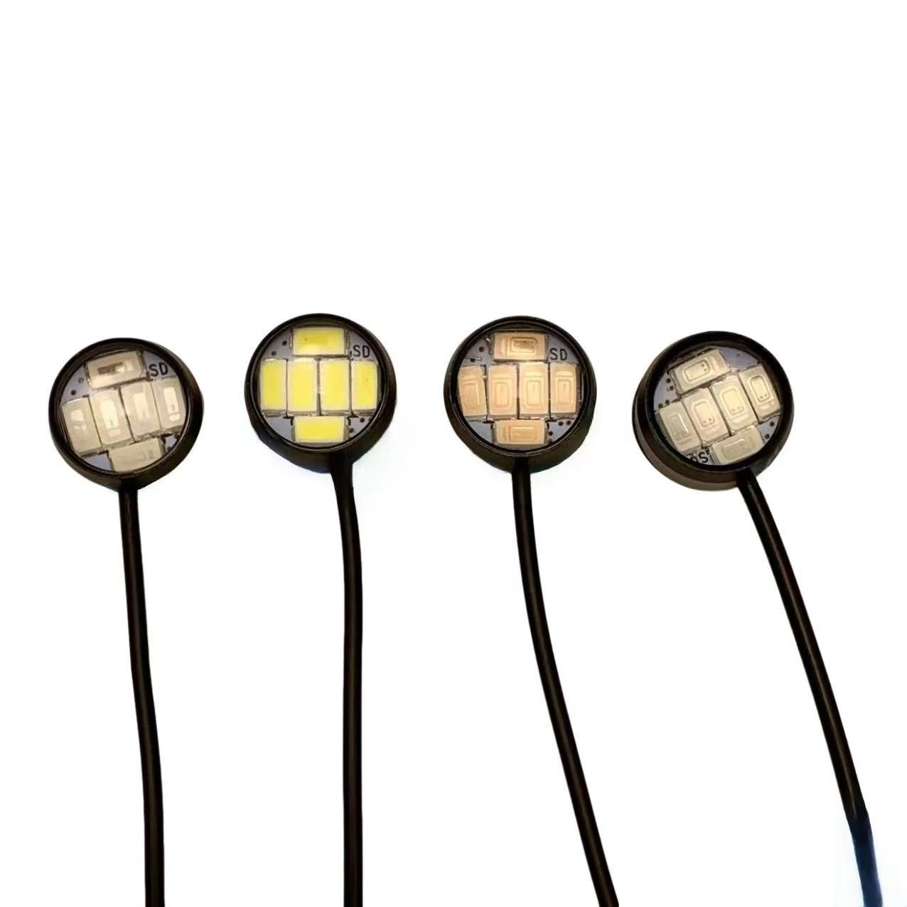 Car and Motorcycle Led Adhesive Eagle Eye Light 23mm 5730 6Smd High Brightness Turn Signal Decorative Light Daytime Running Light