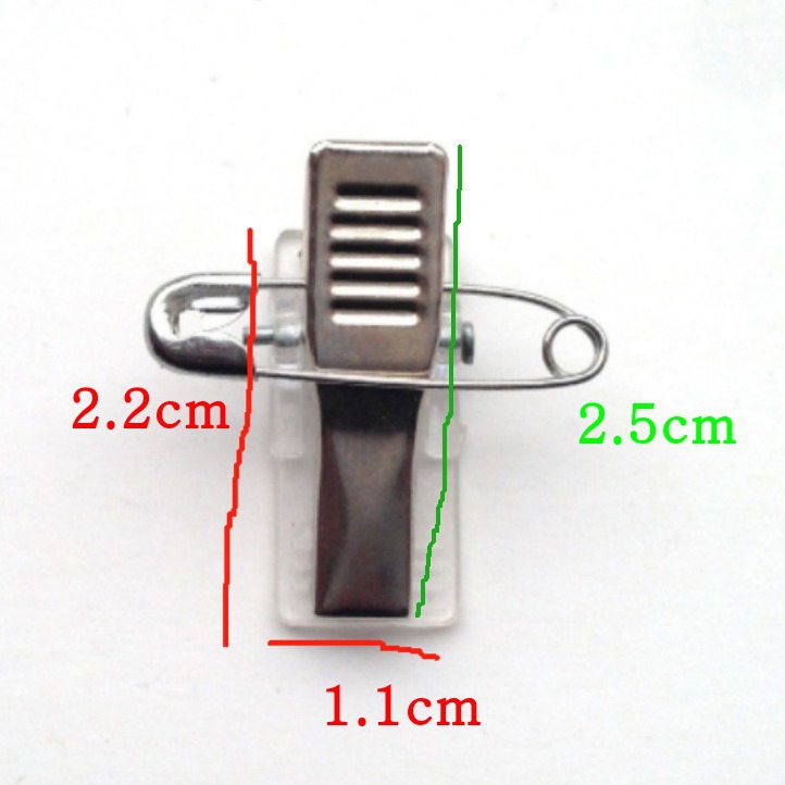 Glue Clip Metal Clip Certificate Clip Chest Clip Student Staff Brand Clip Lanyard Accessories Clip Double Pass