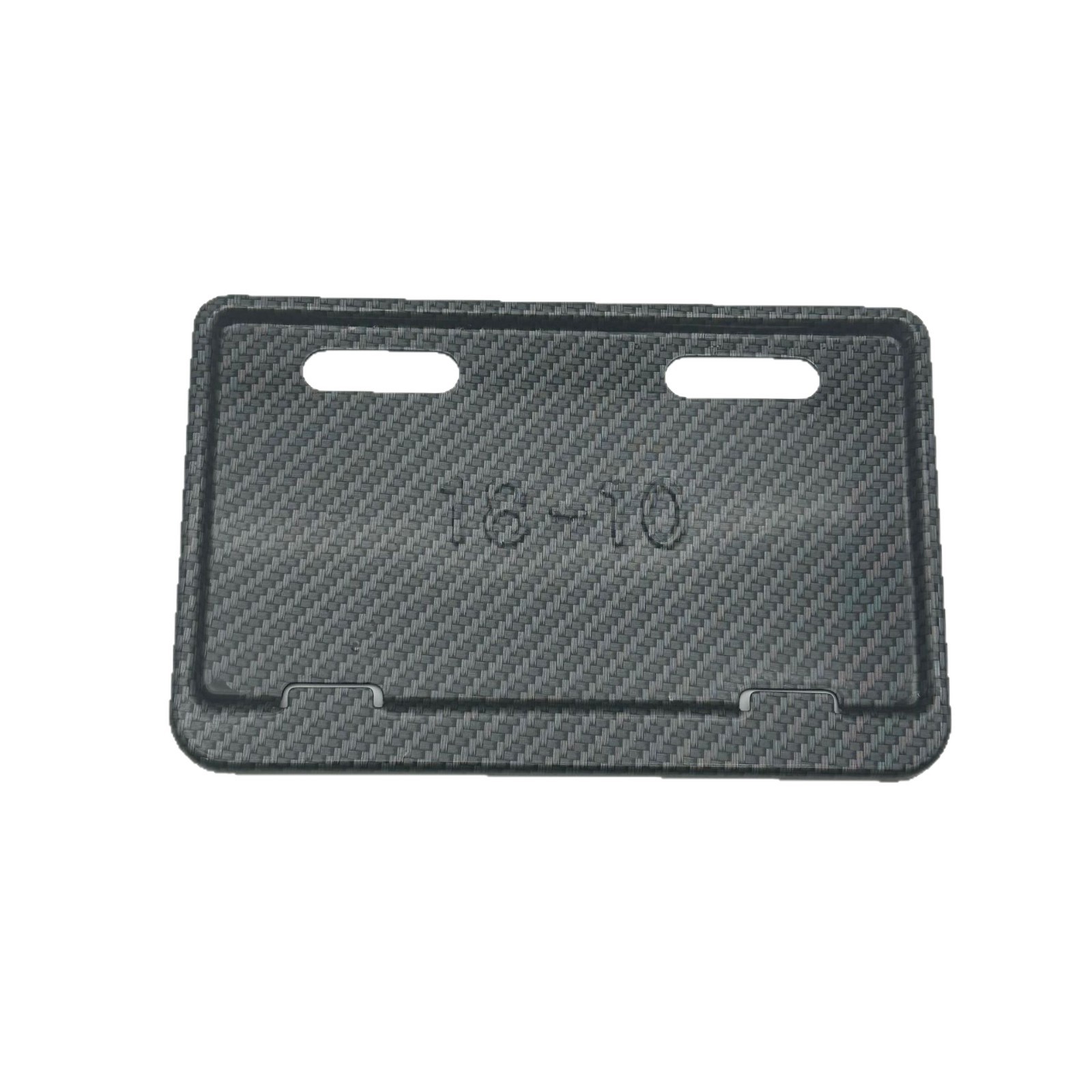 New National Standard Aluminum Alloy Electric Vehicle License Plate Frame Electric Motorcycle Carbon Pattern License Plate Frame Motorcycle License Plate Protection Frame