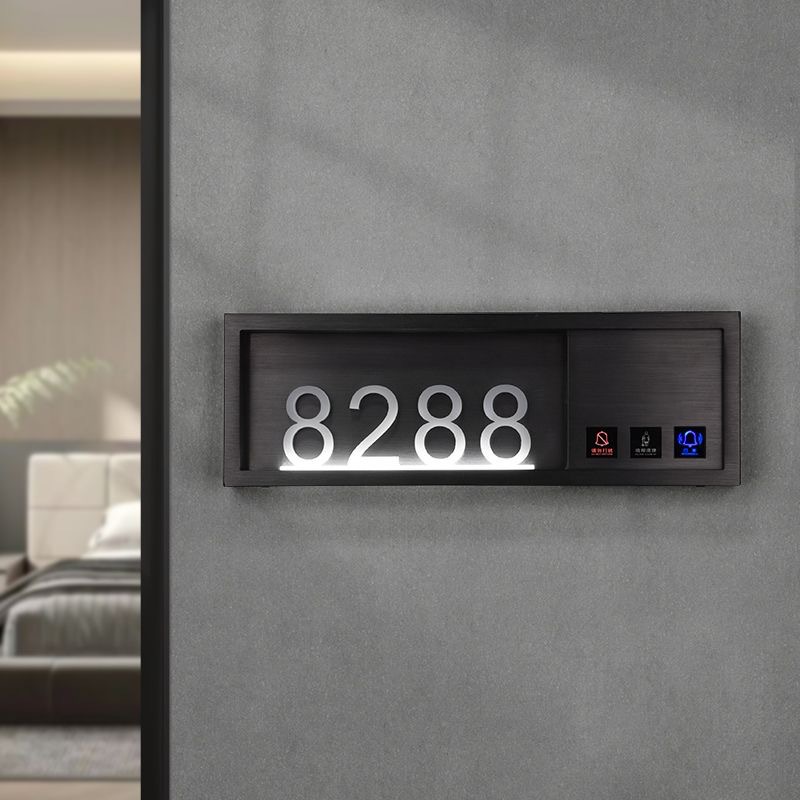 Hotel doorplate hotel apartment Club KTV box room number signboard led luminous touch electronic doorplate door Display
