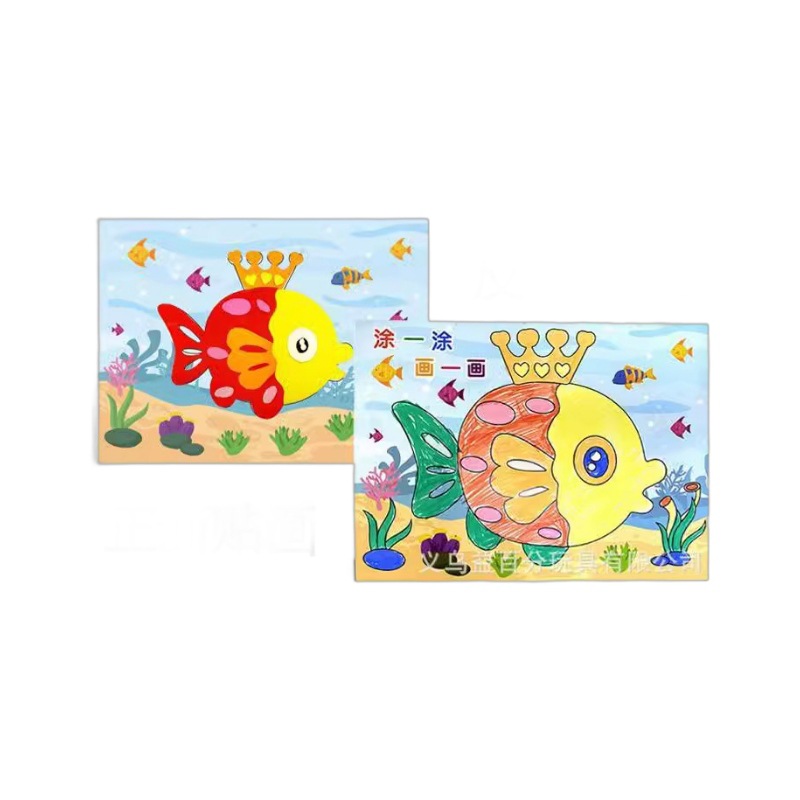 Factory direct EVA stickers EVA three-dimensional stickers EVA handmade stickers one side stickers one side painted